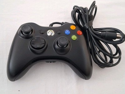 Microsoft Xbox 360 Wired Controller in Schwar, Kabelgebunden 