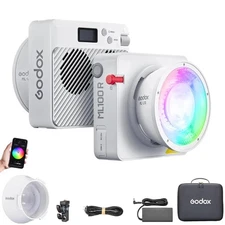 ML100R RGB LED Video Light, 110W 1800K-1000K Full Color RGB LED COB Contiuous...