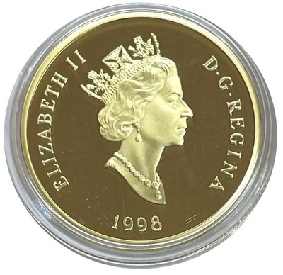 1998 CANADA $100 PROOF 1/4 OZ GOLD NOBEL PEACE PRIZE COMMEMORATIVE