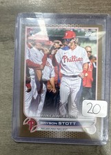 2022 Topps Update Series - Rookie Debut Bryson Stott #US255 Gold /2022 (RC)