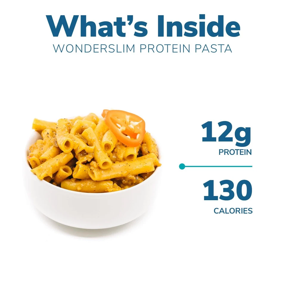 WonderSlim Protein Pasta Spicy Cheese 7 Count Healthy Low Calorie Meal - Image 2 of 4
