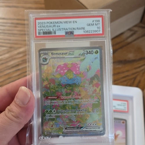 Pokémon Venusaur ex 198/165 Scarlet & Violet 151 Illustration Rare Holo PSA 10