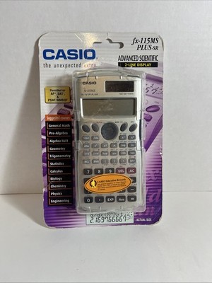 Casio fx-115MS PLUS-SR Advanced Scientific Calculator 2-Line Display