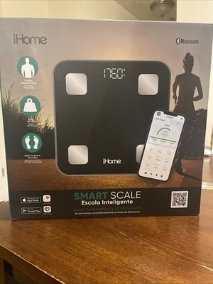 iHome Smart Body Composition Scale Bluetooth Body Fat Muscle BMI Digital Scale