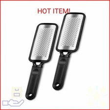 Foot Rasp Foot File, 2 Pcs Stainless Steel Pedicure Callus Remover for Feet, Pro