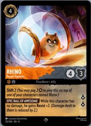 Rhino - Power Hamster 30/204 Reign of Jafar Super Rare
