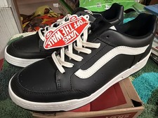 Vans Authentic Black Leather  Shoes, New In Box W/ Tags, US Men’s Size 9.5