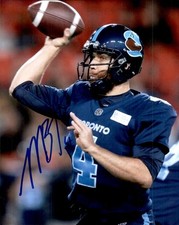 McLeod Bethel-Thompson Signed 8x10 Photo Cfl Football Toronto Argonauts #2