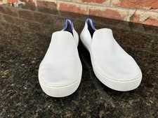 Rothy's The Original Slip On Sneakersy Jasnobiałe Damskie Rozmiar 7