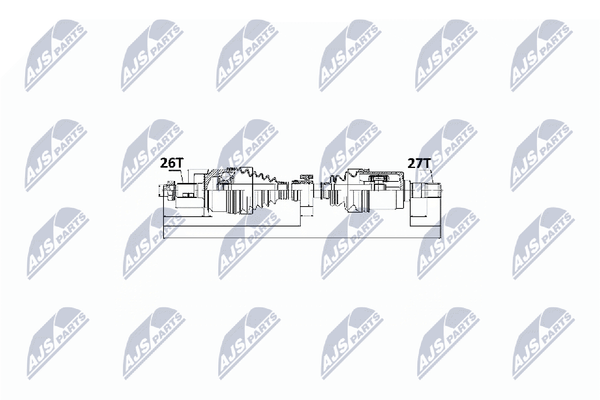 Antriebswelle NTY NPW-HD-014 FüR Honda Civic IX FK FB Tourer FB2 Vtec FK2-image