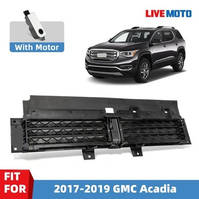Front Lower Radiator Grille Air Shutter With MOTOR For 2017-2019 GMC Acadia