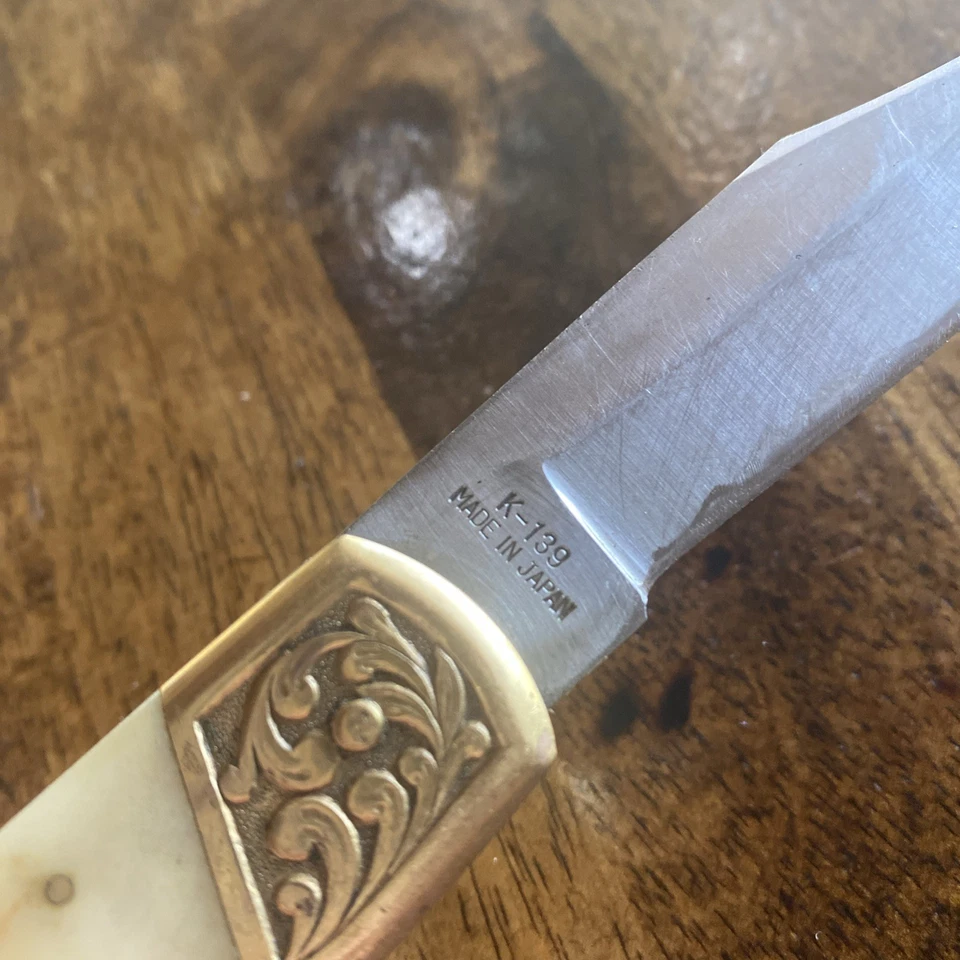 Navaja de Bolsillo PARKER IMAI K-139 HYPERION De Colección Bloqueo Trasero 1 Hoja Japón Foto 3 de 4