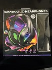 Gaming LED Headphones Over-Ear RGB Headset w/ Boom Mic 3.5mm/USB Black — photo 2