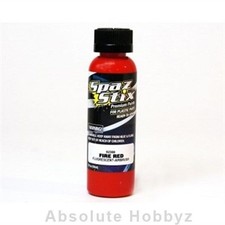 Spaz Stix Fire Red Fluorescent Airbrush 2oz Bottle - SZX02300