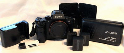 Sony Alpha 7R II 42.4 MP E Mount Camera Model ILCE-7RM2 W/ EXTRAS