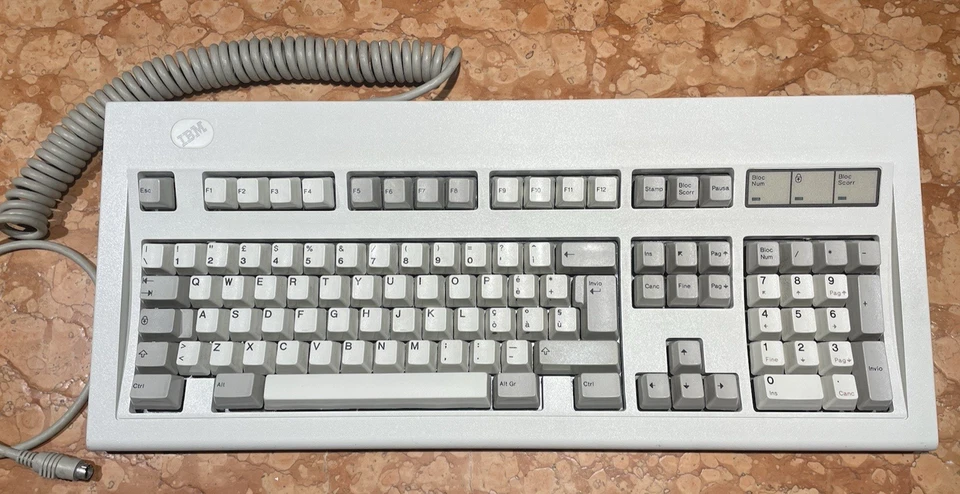 Tastiera IBM Model M Meccanica cod. 1391404 ITALIANA qwerty PS2 Vintage perfect - Immagine 3 di 4