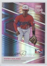 2020 Panini Elite Extra Edition Dominican Prospect League Pink Yoffry Solano n1u