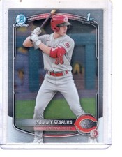 2025 Bowman - Chrome Prospects Sammy Stafura #BCP-100 (RC)