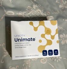  NEW Unicity Unimate Yerba Mate Supplement LEMON GINGER 30 Packets - FREE SHIP