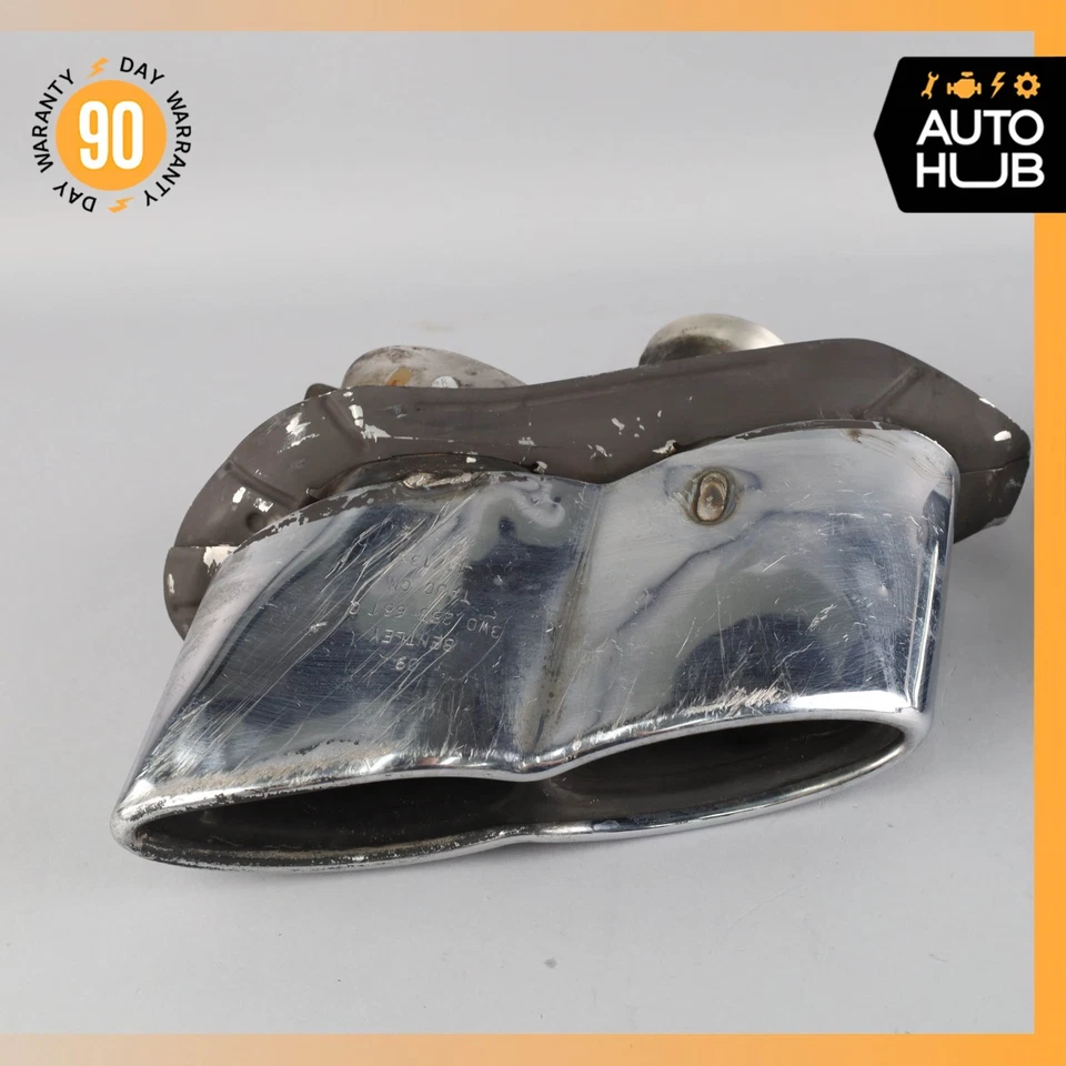 Juego de puntas de silenciador de escape 13-17 Bentley Continental GTC GT 4,0 L V8 3W0253682Q OEM Foto 3 de 4