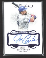 2019 Panini Flawless Baseball Joe Carter #MM-JC Memorable Marks 14/15 Auto