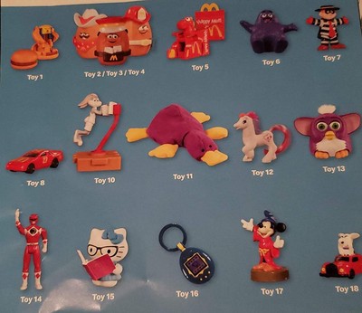 2019 McDonalds SURPRISE RETRO 40TH ANNIVERSARY Happy Meal Toys YOU