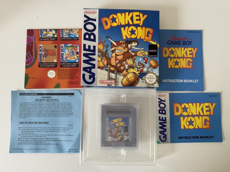 Donkey Kong Game Boy Boxed Manual
