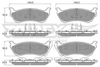 Tomex Brakes Bremsbelagsatz, Scheibenbremse Tx 12-84 FüR MERCEDES-BENZ