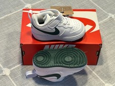 Nike Court Borough Low Recraft Baby/Toddler Shoes Size 3 White/Vintage Green