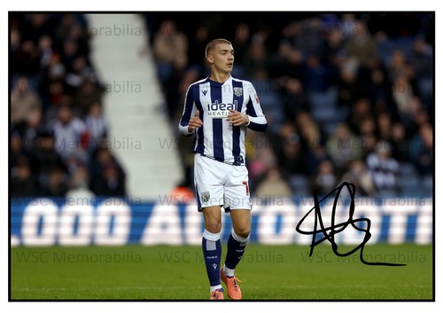 11162. Alfie Gilchrist Signed Pictures (A4 Prints) West Brom Chelsea Sheffield U