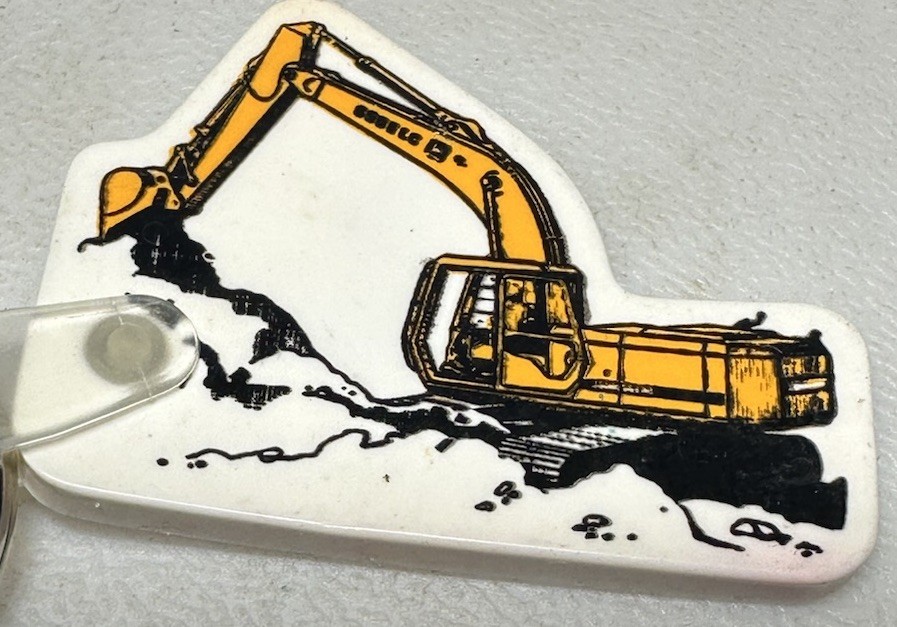 Earth Moving Digging Machine Keychain
