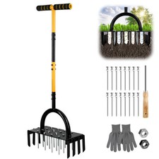 Arieggiatore per Prato,Seminatrice Prato Manuale da 96 cm,Rullo per Prato (C4u)