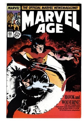 Marvel Age #68 NM 9.4 1988 Jon Muth Wolverine Cover