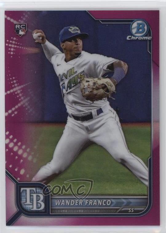 2022 Bowman Chrome Fuchsia Refractor 279/299 Wander Franco #10 1ek2