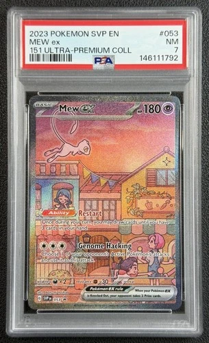 MEW EX PSA 7 2023 POKEMON SV BLACK STAR PROMOS - SVP EN #053 ULTRA PREMIUM 1792