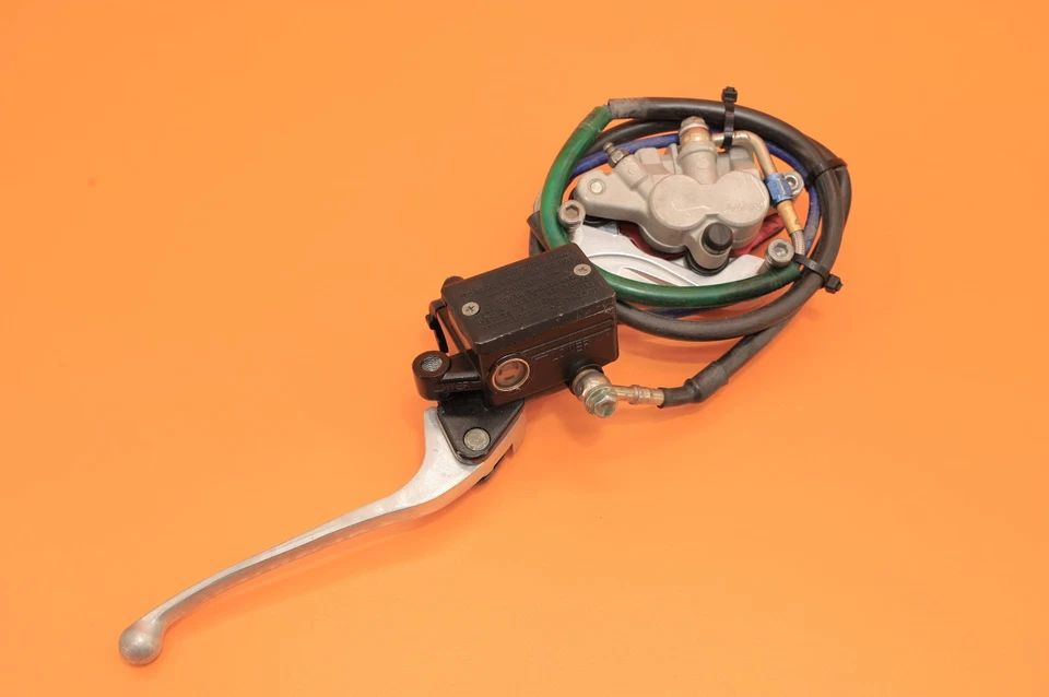 99-02 KX250 KX 250 1999 pinza de freno delantera soporte cilindro maestro manguera trenzada Foto 4 de 4