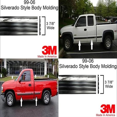 Pickup Truck Side Body Trim Molding 20ft for Chevy Silverado 1999-2006 Car Mold