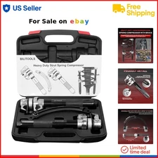 Coil Spring Compressor Heavy Duty Tool with Safety Jaws for Struts