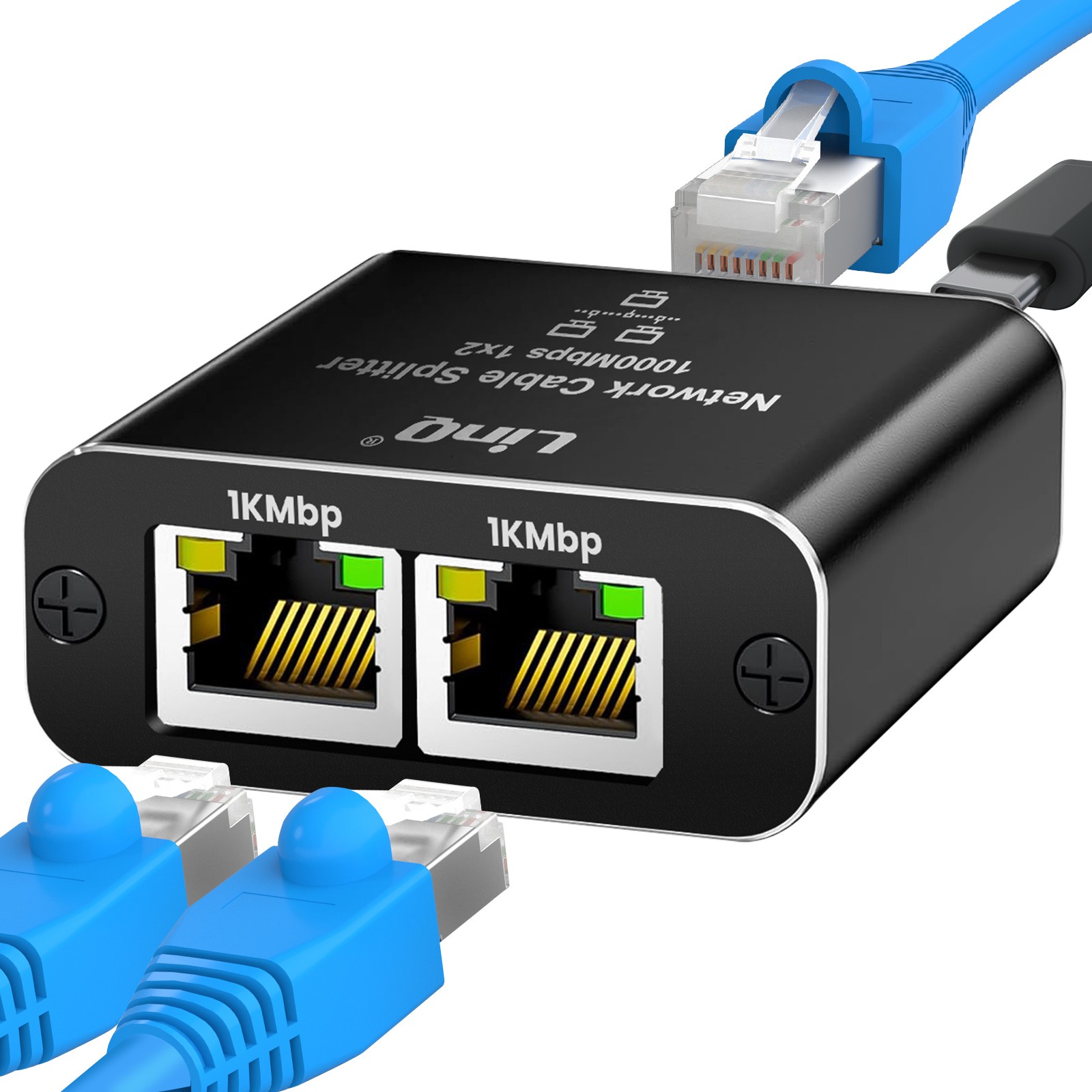 Adaptateur ethernet RJ45 Gigabit 1000 Mbps LinQ pour PC portable et console