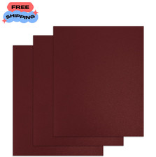 25 Pack 12 Mil Sand-Textured Binding Covers, Letter Size, Maroon 8.5" x 11