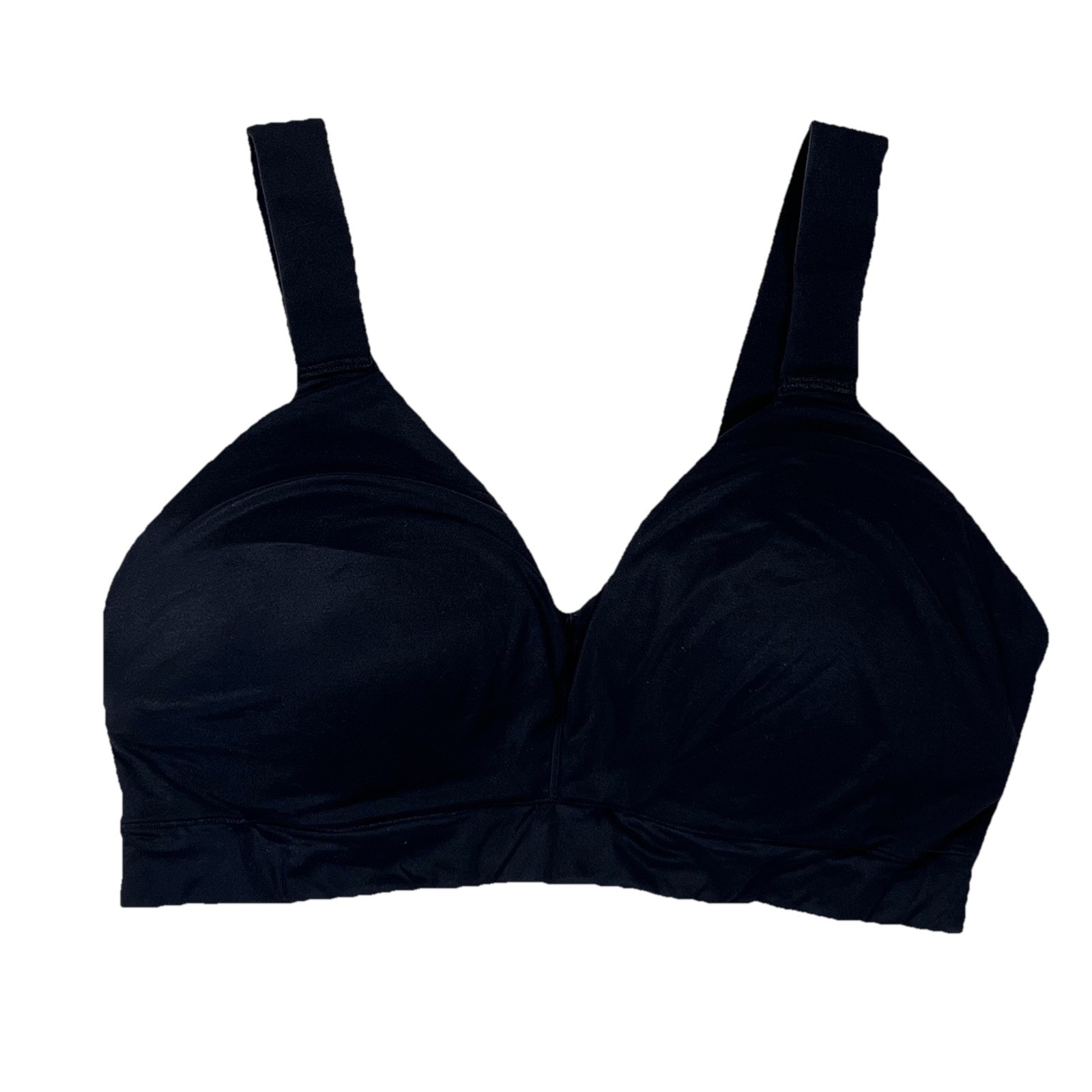 Spanx Smooth Black Wireless Pullover T-Shirt Bra … - image 1