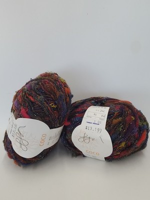 Ggh Handstrickgarne Coco Yarn - Lot Of 2 - Multicolor/Italy/Needlework/Crafting
