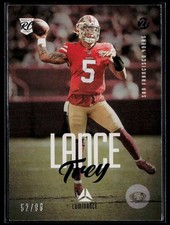 2021 Panini Chronicles #204 Trey Lance Luminance Update Rookies Blue #/99