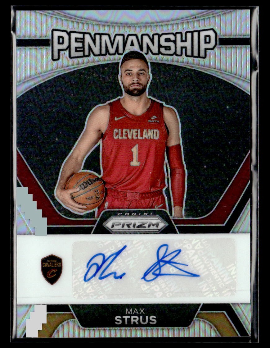 2022-23 Panini Prizm Max Strus Penmanship auto card