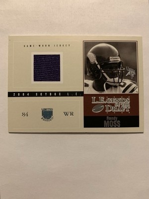 2004 Skybox L.E. - L.E.Gends of the Draft Jerseys Randy Moss #LD-RM Silver...