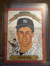 1 Of 1 1989 Donruss Diamond Kings Steve Sax #2 Double error card Yankees