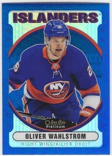 2021-22 OPC PLATINUM OLIVER WAHLSTROM #R-29 BLUE RAINBOW /199 RETRO PARALLEL