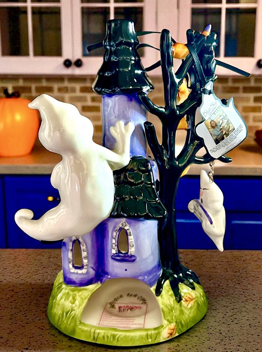 Blue Sky HAUNTED TREE TOWNHOUSE Halloween 2025 Candle House NWT