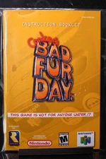 NO GAME- Conker's Bad Fur Day Nintendo 64 N64 Instruction Manual Booklet Only