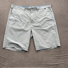 Travis Mathew Shorts Mens 38 Gray Stretch Golf Lightweight Casual Performance